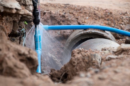 Fort Lewis broken water line services in WA near 98433