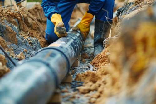 Puyallup residential waterline repairs in WA near 98375